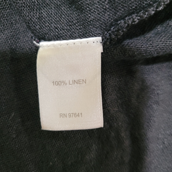 J. Jill Size Large Black Wash Women's Short Sleeve Top - Picture 3 of 6